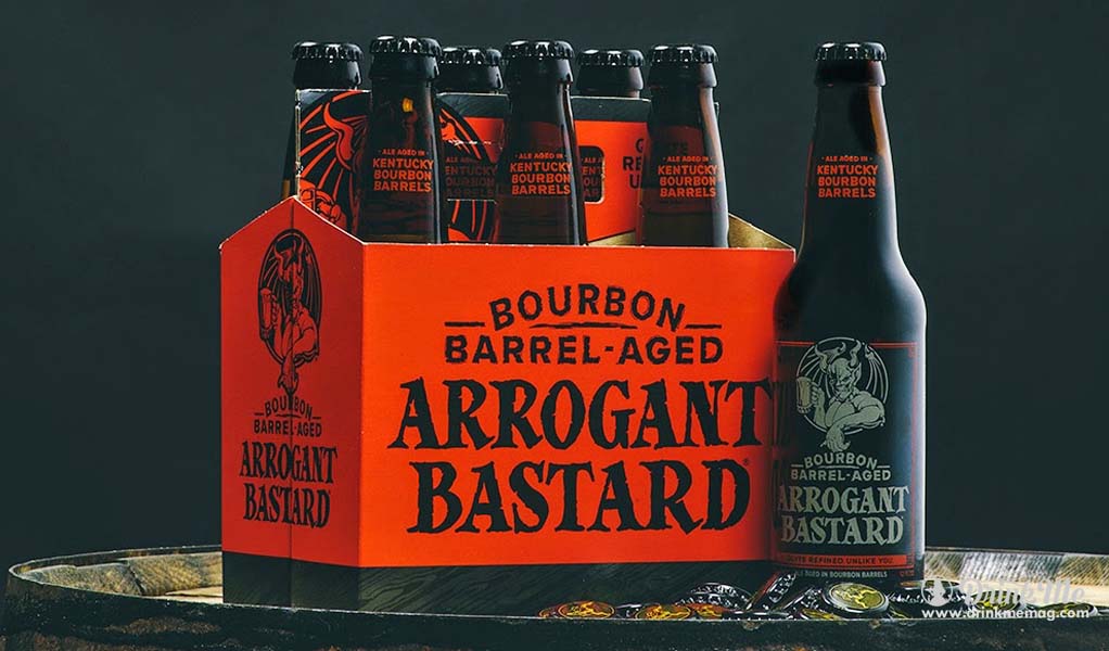 Arrogant Bastard Barrel Aged Bourbon drinkmemag.com Dirnk Me