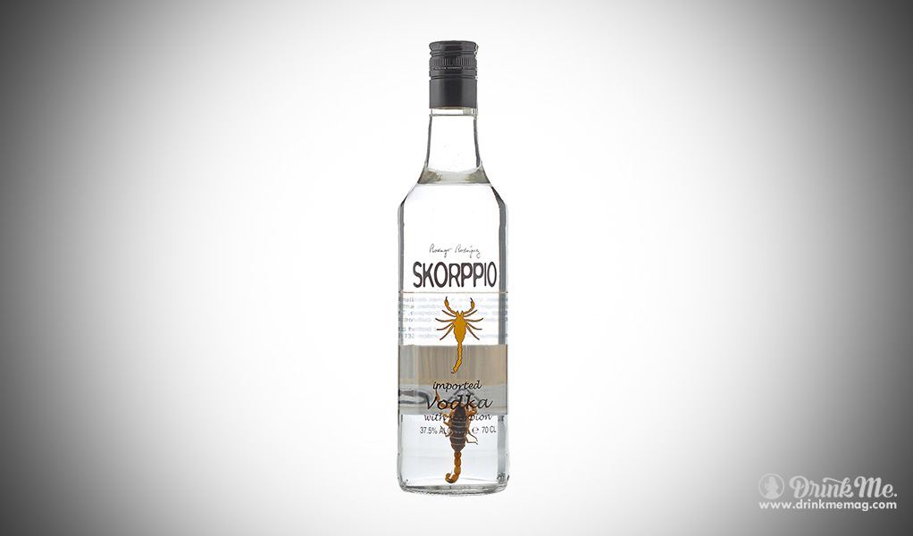 Scorpian Flavored Vodka Weirdest Vodka Flavors drinkmemag.com drink me weird vodka flavor