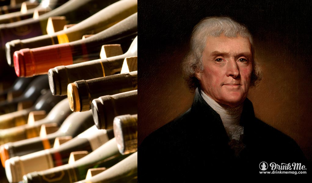 Thomas Jefferson drinkmmeag.com drink me biggest wine collection in the world