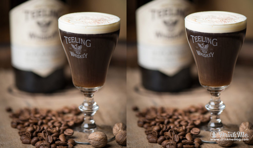 The Teeling Whiskey Irish Coffee drinkmemag.com drink me St. Patrick's Day Cocktails